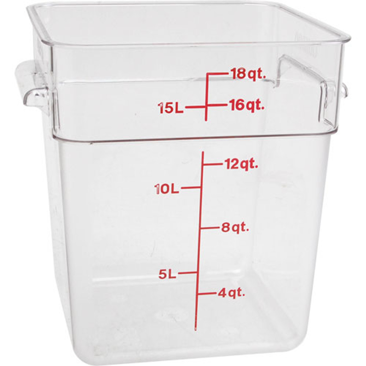 18SFSCW135 - Cambro - 18 qt CamSquare® Food Storage Container