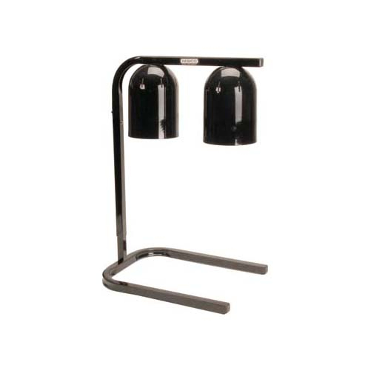 6000A-2B - Nemco - Black Freestanding Double Bulb Heat Lamp
