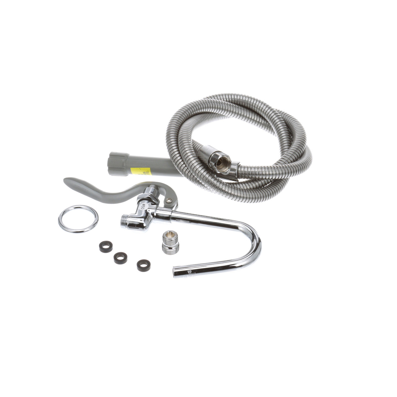 B-0102-A - T&S Brass - 5 ft Hose and Pot Filler Valve Assembly