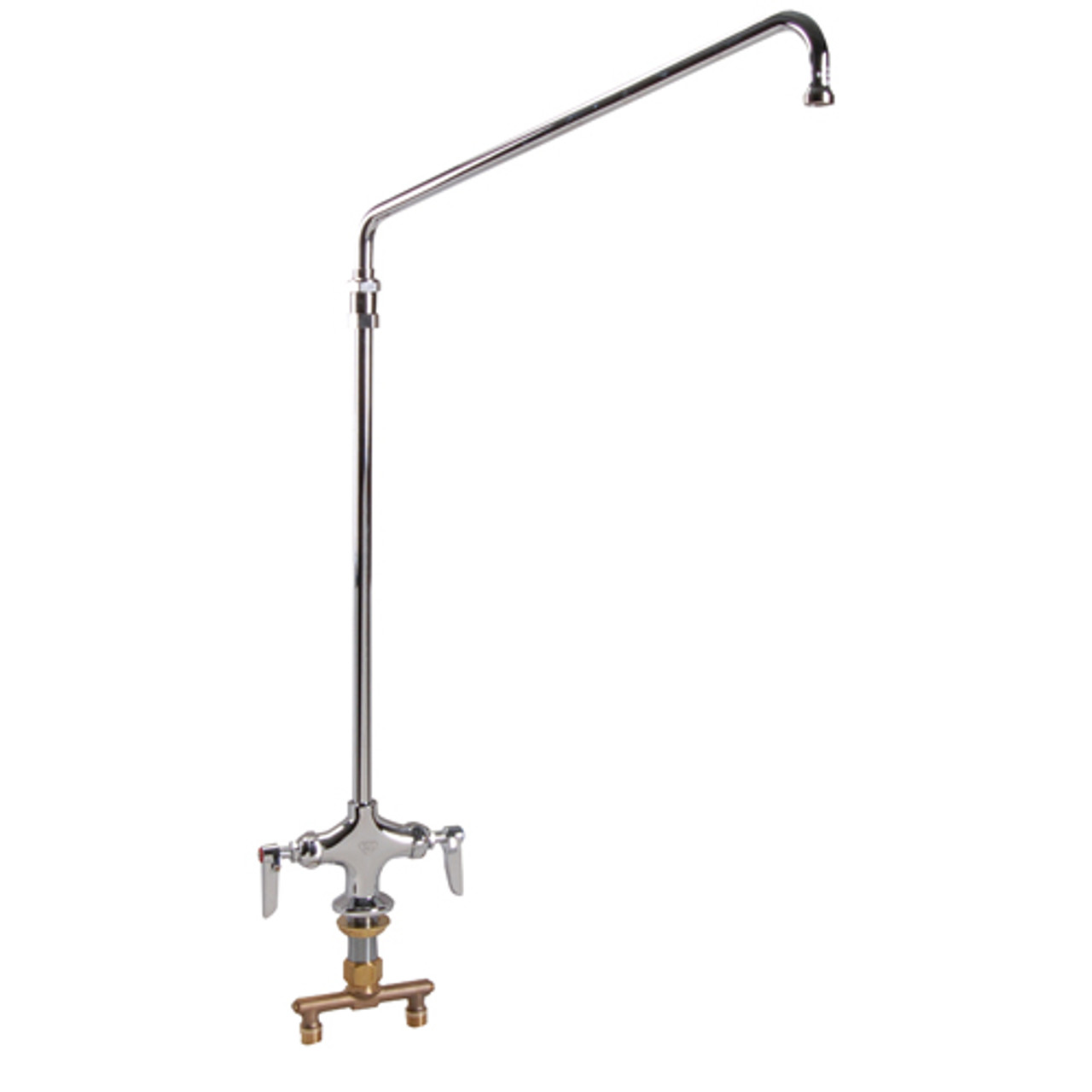 B-0270 - T&S Brass - Deck Mount Elevated Double Pantry Faucet