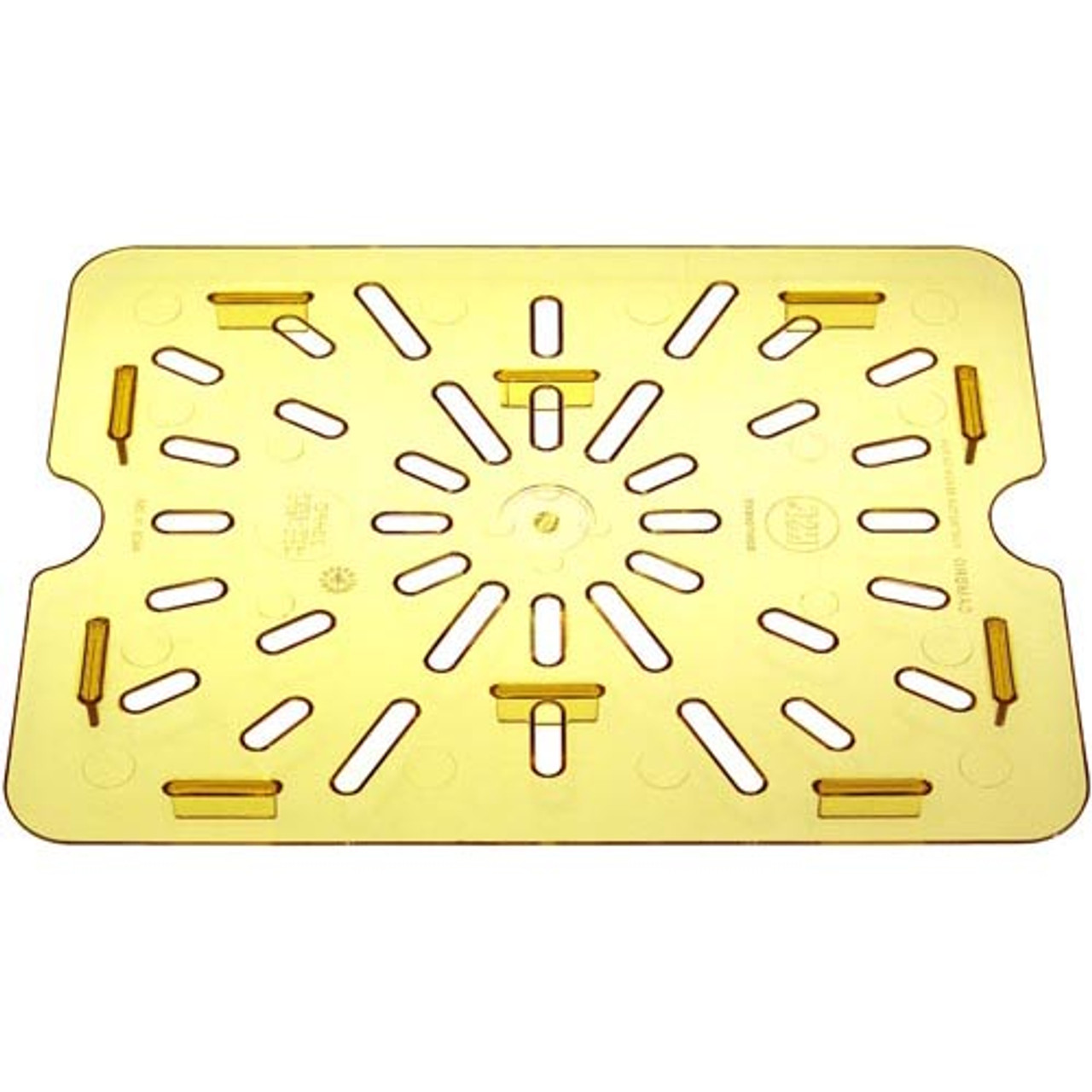 20HPD150 - Cambro - 1/2 Size Amber H-Pan™ High Heat Drain Shelf