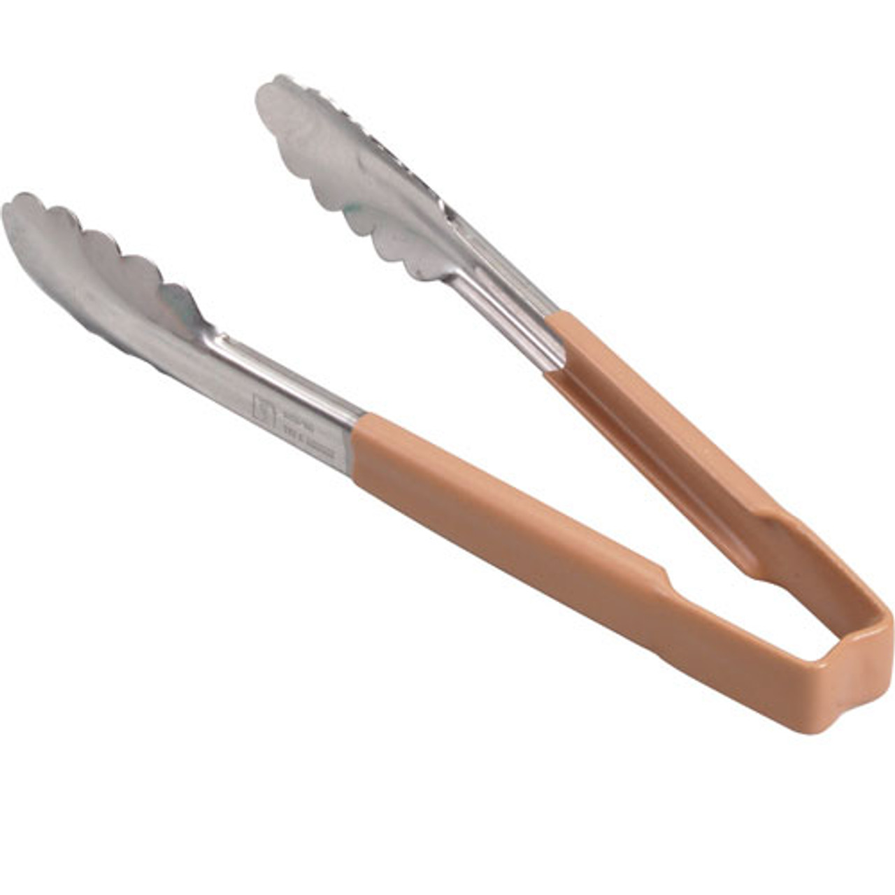 4780960 - Vollrath - 9 1/2 in Antimicrobial Tan Utility Tongs