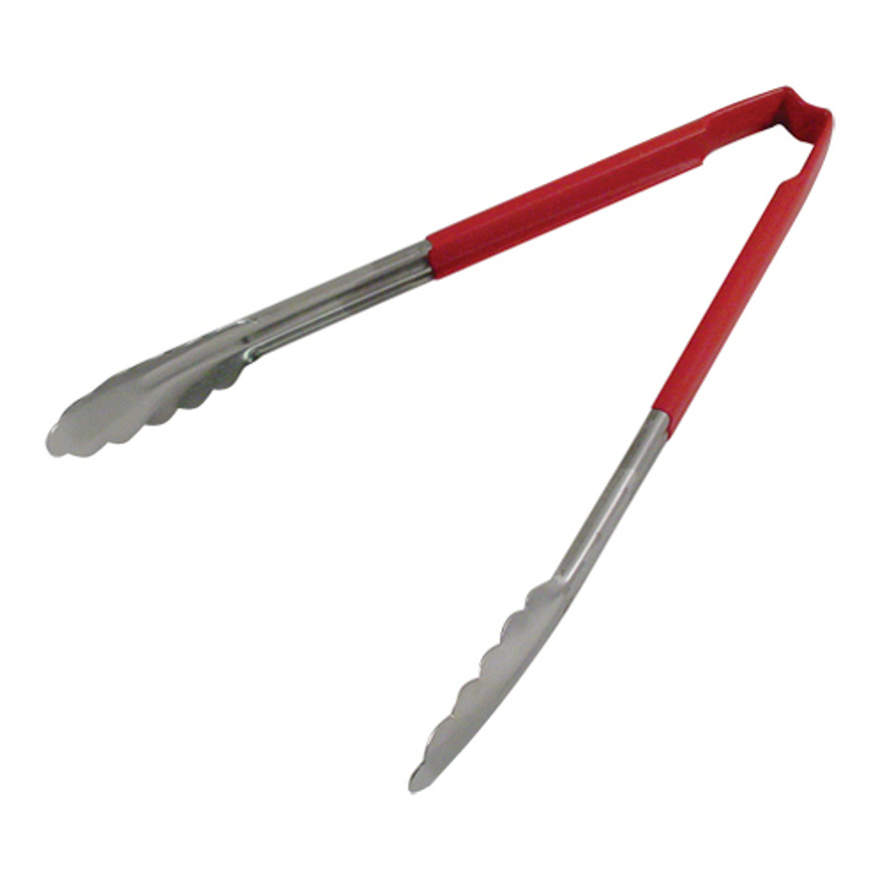 4781240 - Vollrath - 12 in Antimicrobial Red Tongs