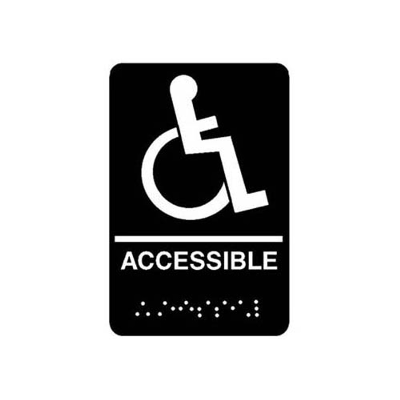 5632 - Vollrath - 9 in x 6 in Accessible Sign