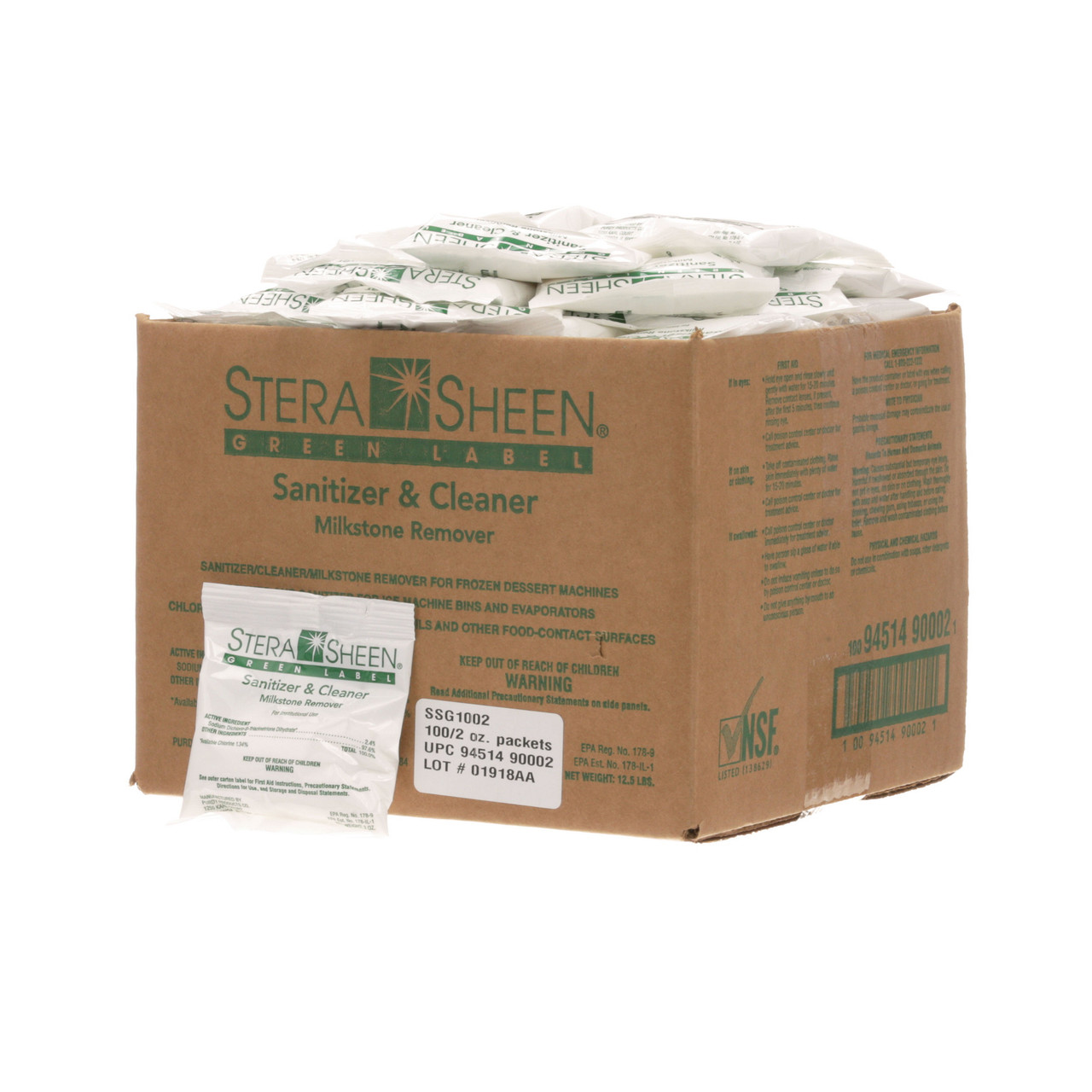 SSG1002 - Stera-Sheen - 2 oz Green Sanitizer & Cleaner