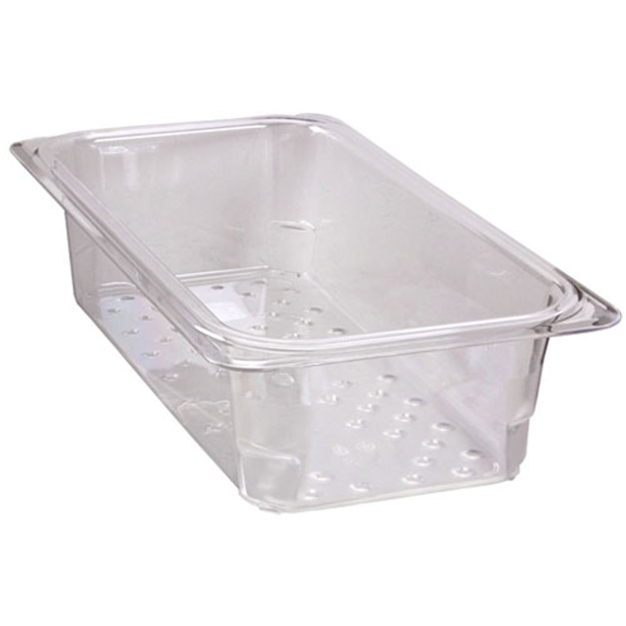 33CLRCW135 - Cambro - 1/3 Size 3 in Clear Camwear® Colander Food Pan