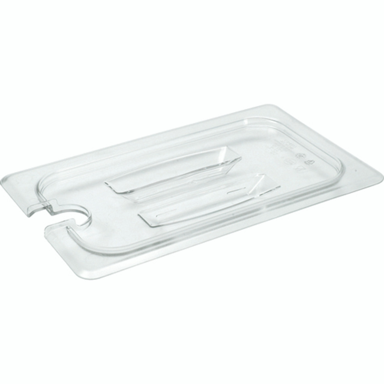 10CWCHN135 - Cambro - Full Size Clear Camwear® Notched Handled Food Pan Cover