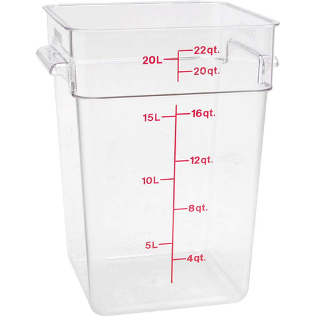 22SFSCW135 - Cambro - 22 qt CamSquare® Food Storage Container