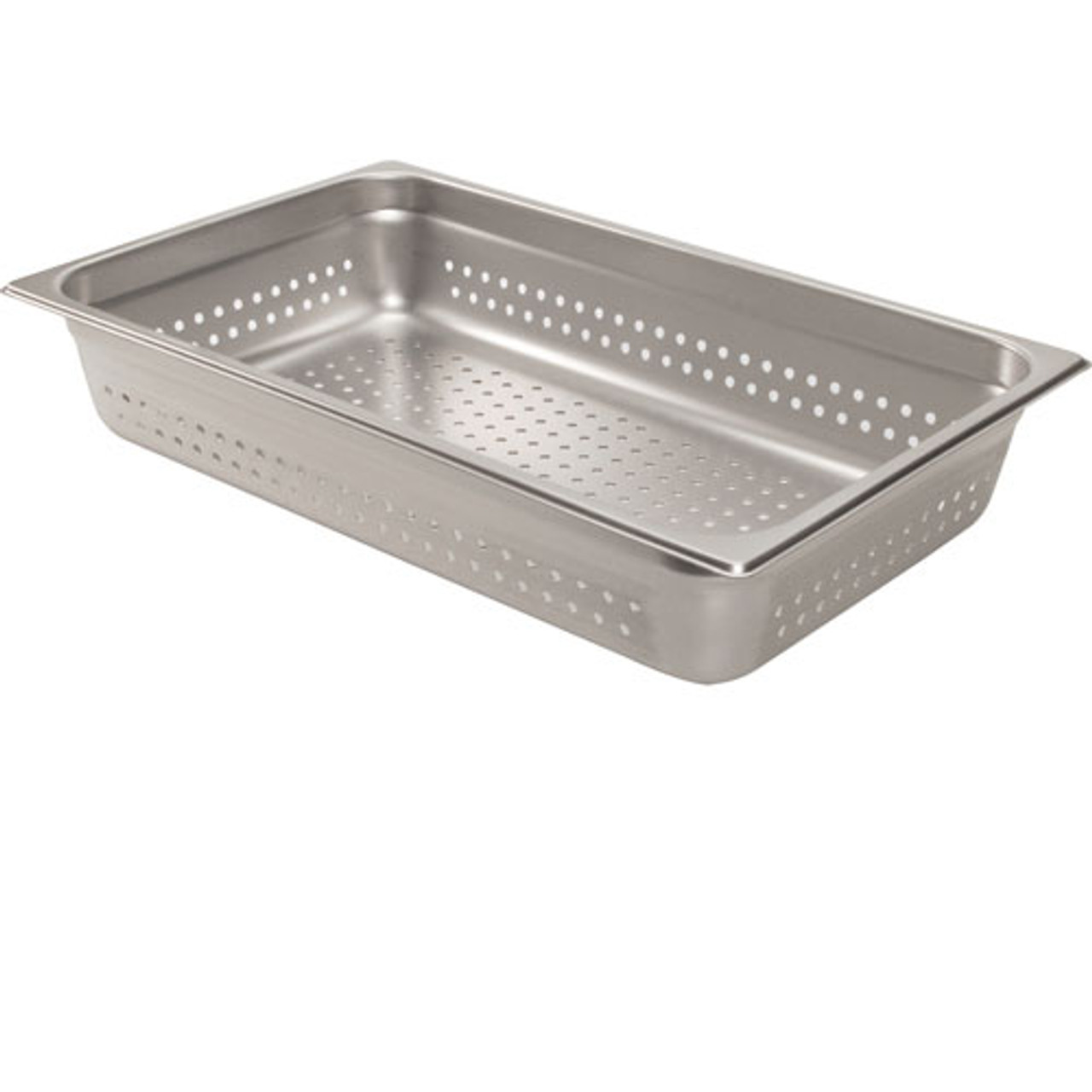 22114 - Browne - Full Size 4 in Perforated Steam Table Pan