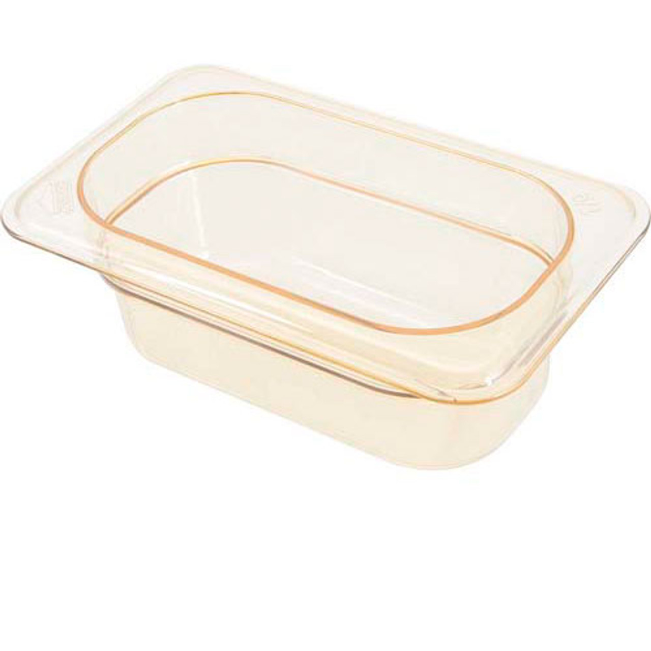 92HP150 - Cambro - 1/9 Size 2 1/2 in Amber H-Pan™ High Heat Food Pan