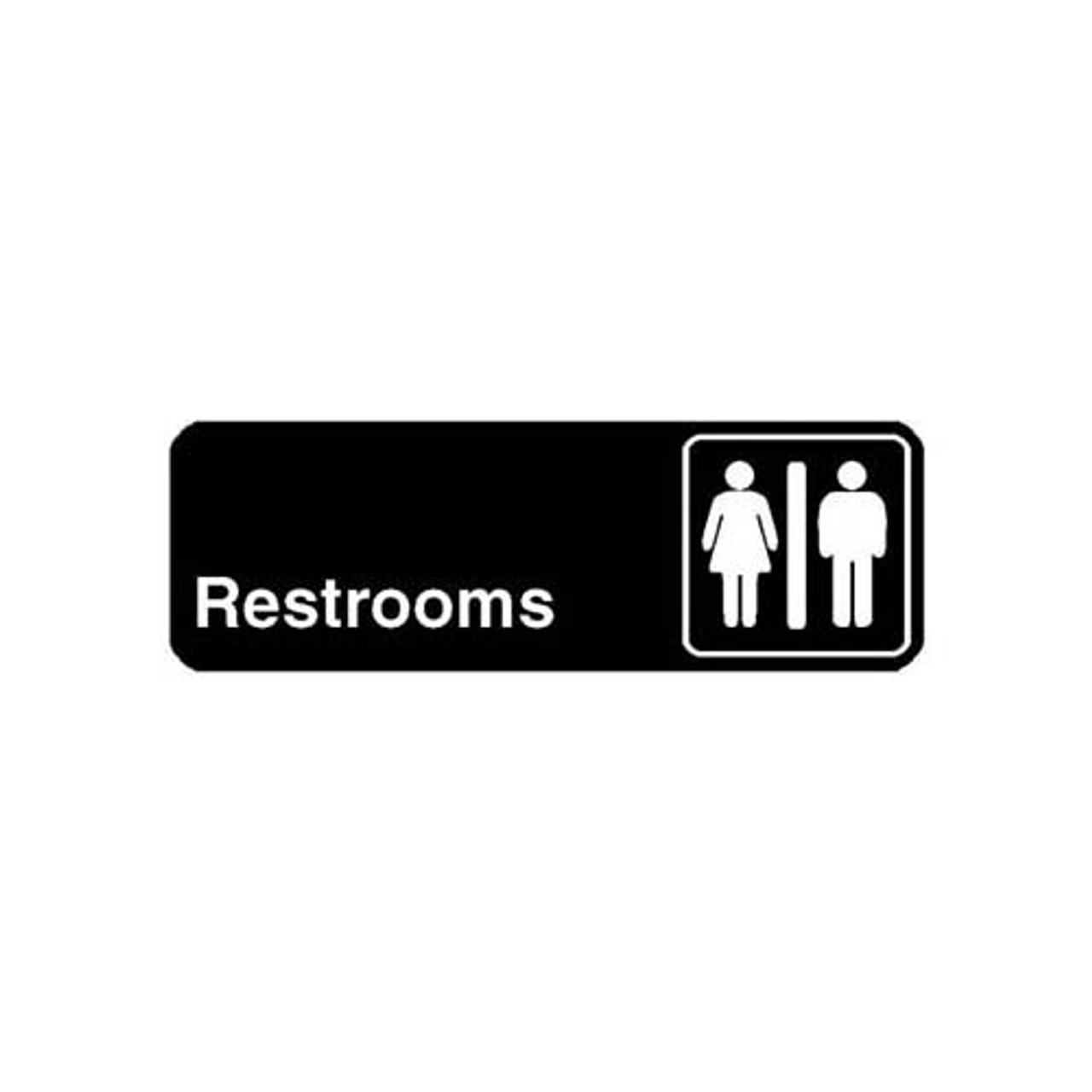 4517 - Vollrath - 3 in x 9 in Restrooms Sign