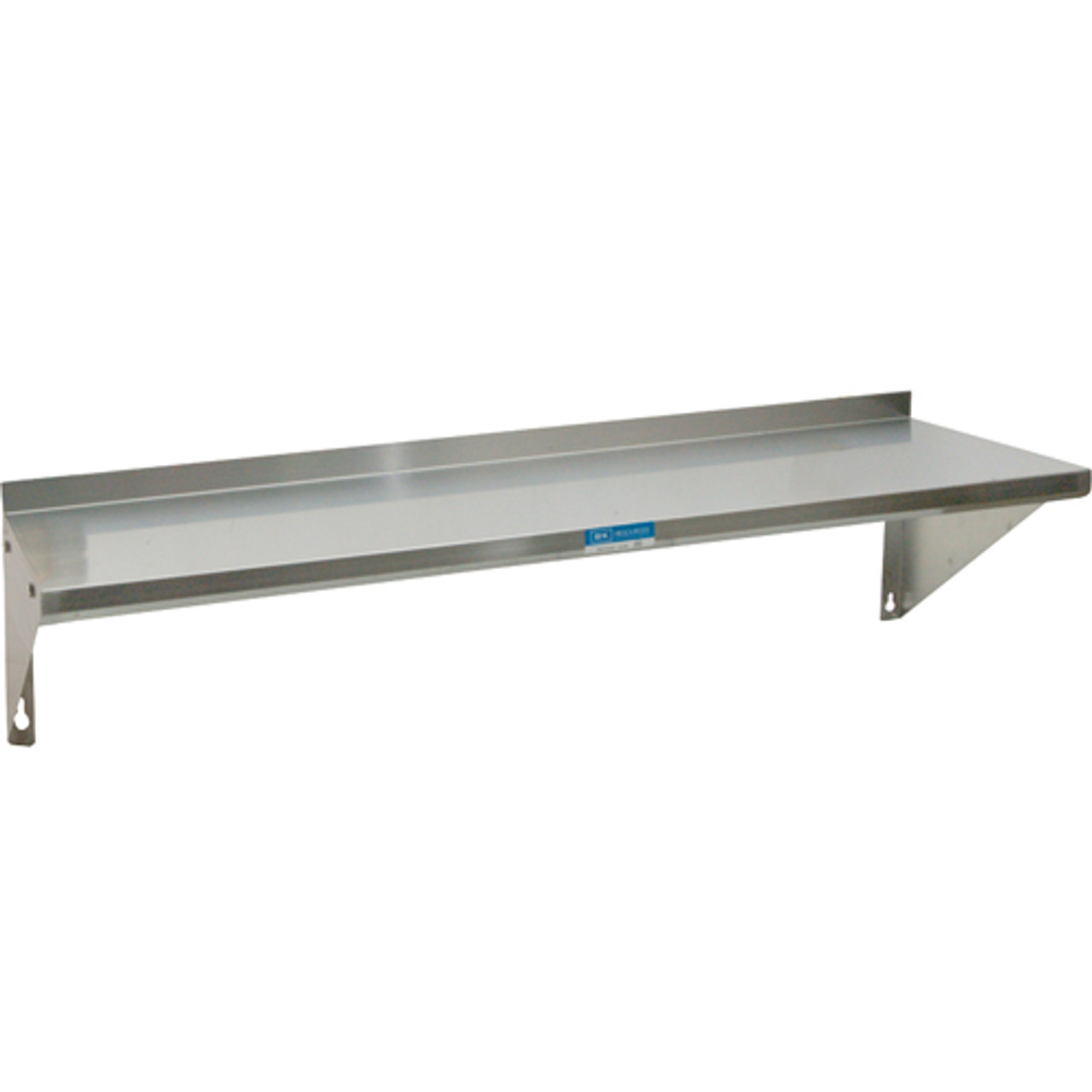 BKWSE-1672 - Bk Resources - 72 in x 16 in Stainless Steel Wall Shelf