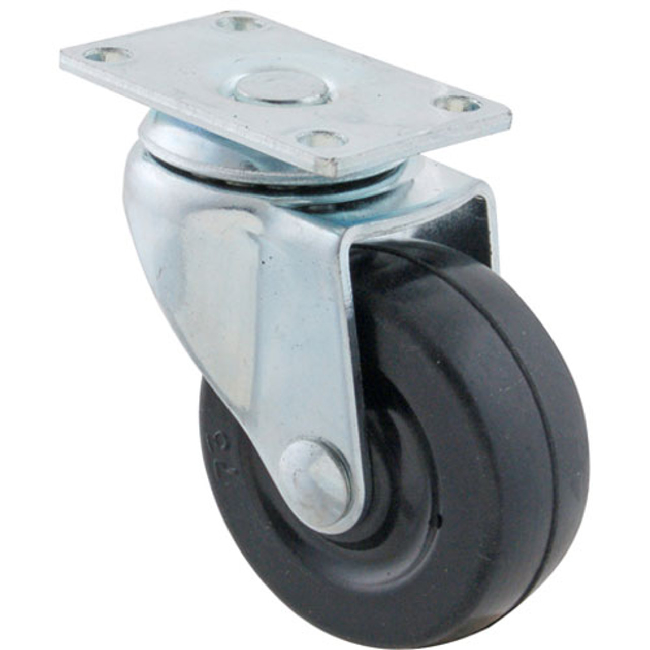 2HR-2-ZN-SRUB - Jacob Holtz - 2 in Swivel Plate Caster
