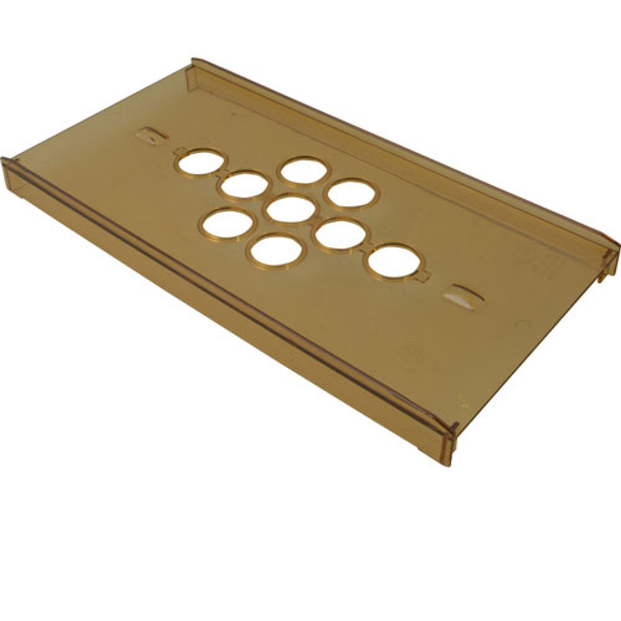 1971206 - Clipper Corporation - 1/3 Size Amber Vented Food Pan Lid