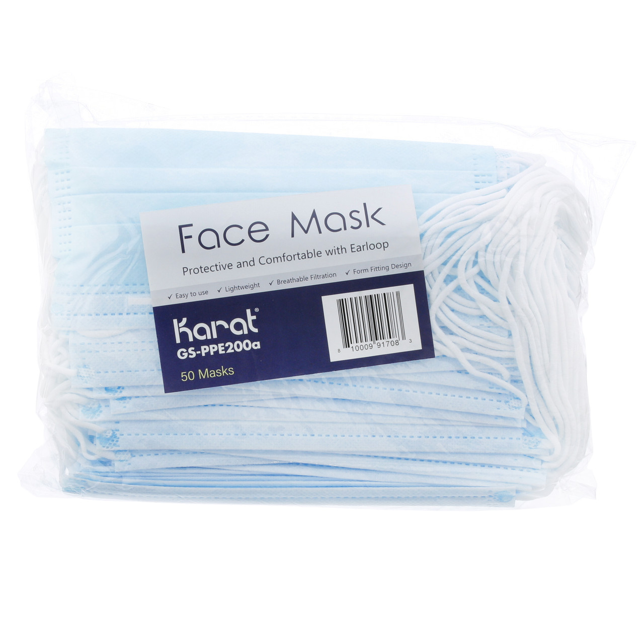 GS-PPE200A - Karat - 3-Ply Face Masks