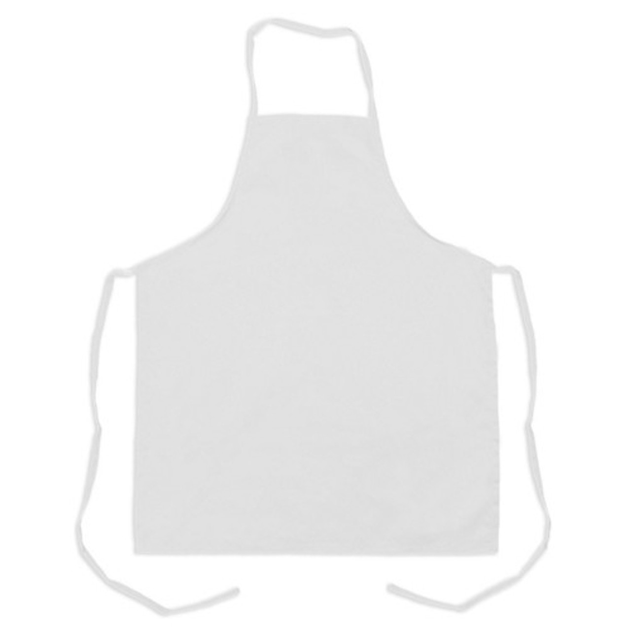 1033WHT - KNG - 32 in White Bib Apron