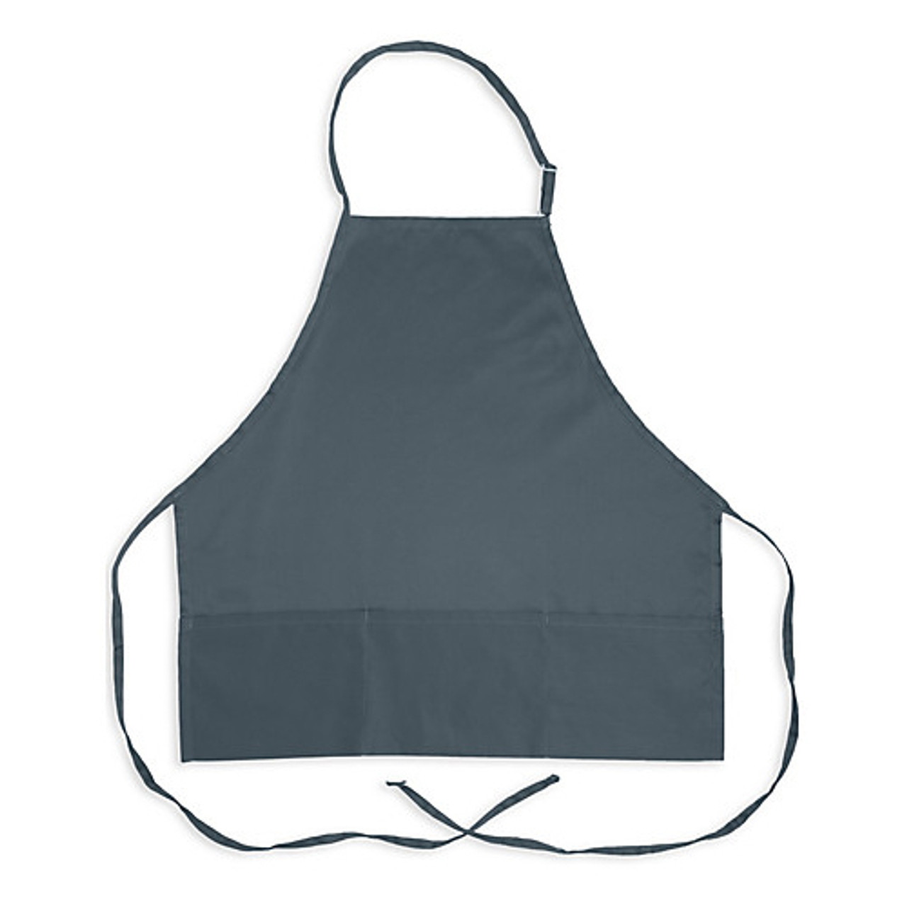 1040SLT - KNG - 3 Pocket Adjustable Slate Bib Apron
