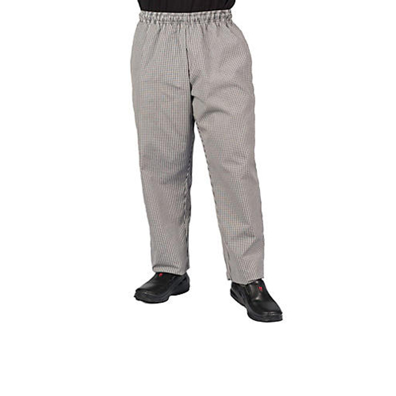 10563XL - KNG - 3XL Checkered Baggy Chef Pants