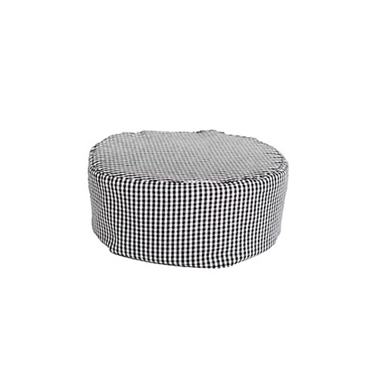 1168BKWC - KNG - Checkered Pill Box Chef Hat