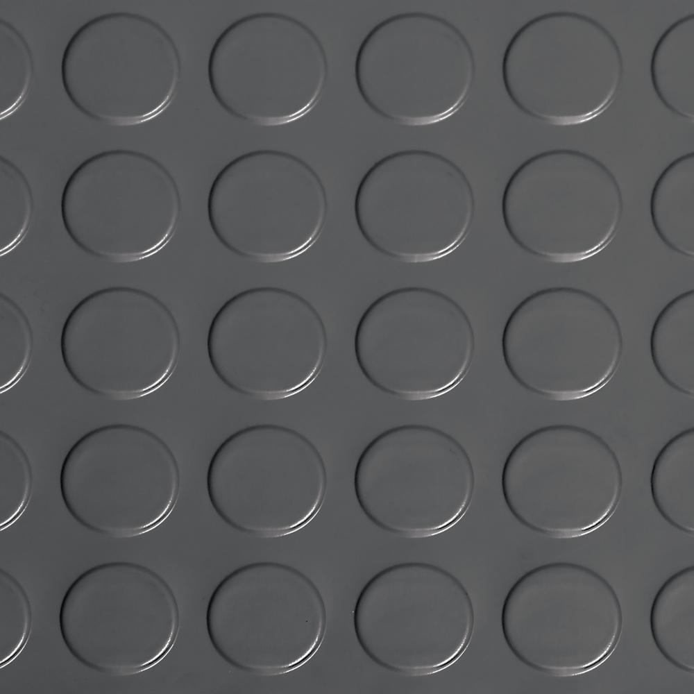 G-Floor Coin 5 ft. x 10 ft. Slate Grey Commercial Grade Vinyl Garage Flooring Cover and Protector