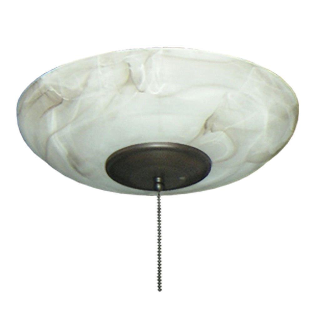 171 Mocha Large Bowl Oil Rubbed Bronze Ceiling Fan Light