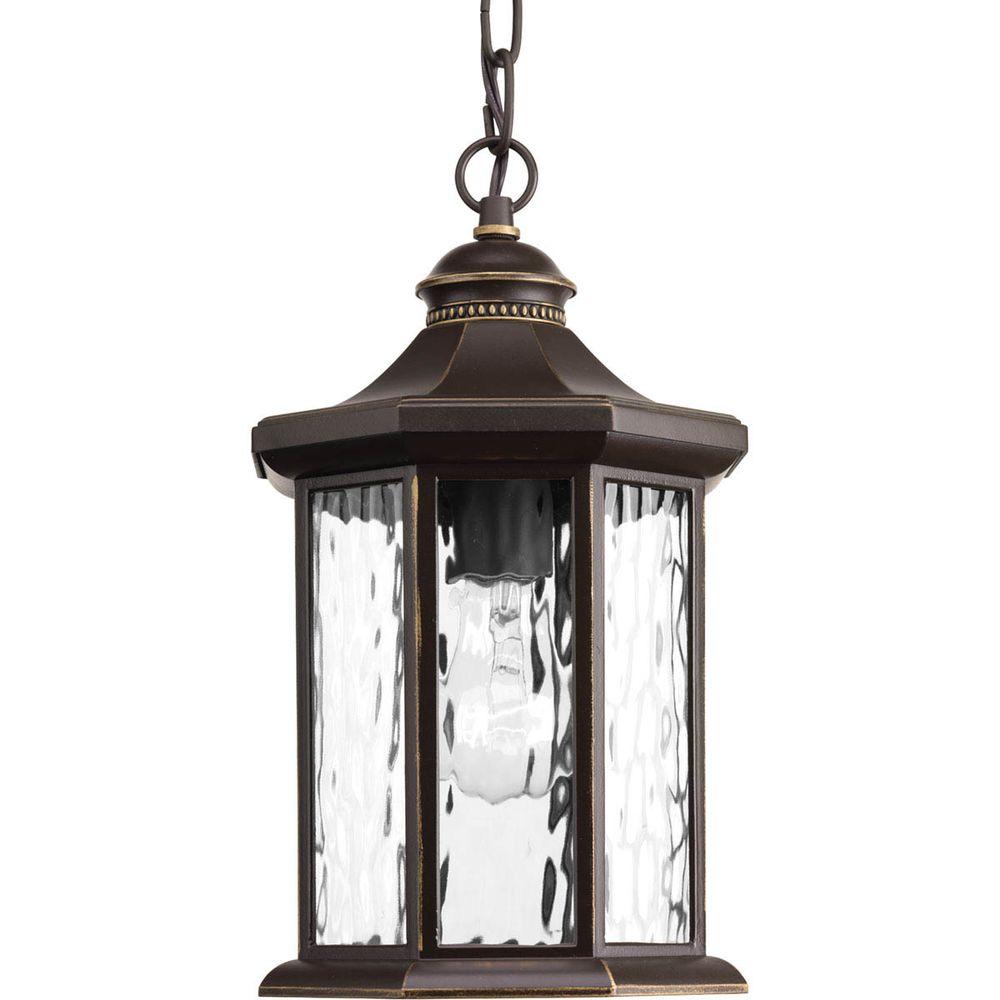 Edition Collection 1-Light Outdoor Antique Bronze Hanging Lantern