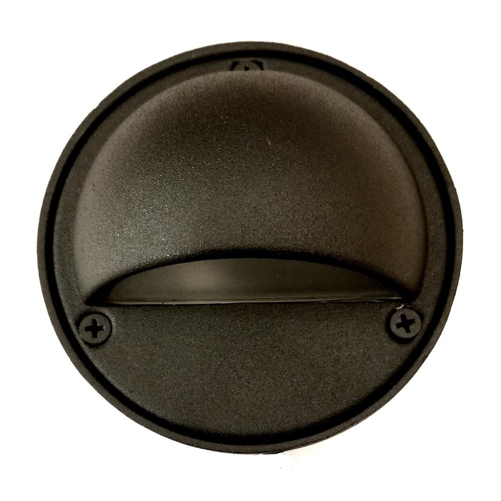 Low Voltage Black Outdoor Landscape Round Step/Deck Light