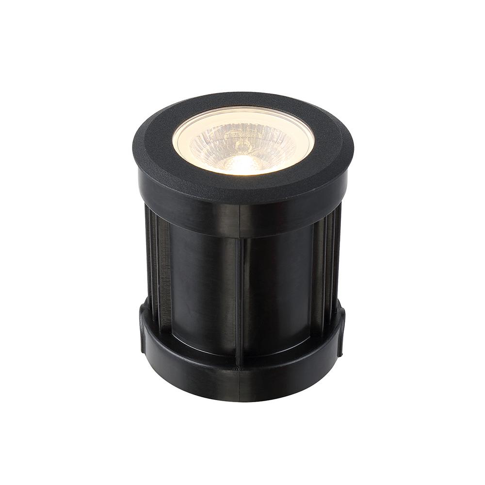 10-Watt Black Aluminum Body Outdoor Integrated LED Landscape Well Light