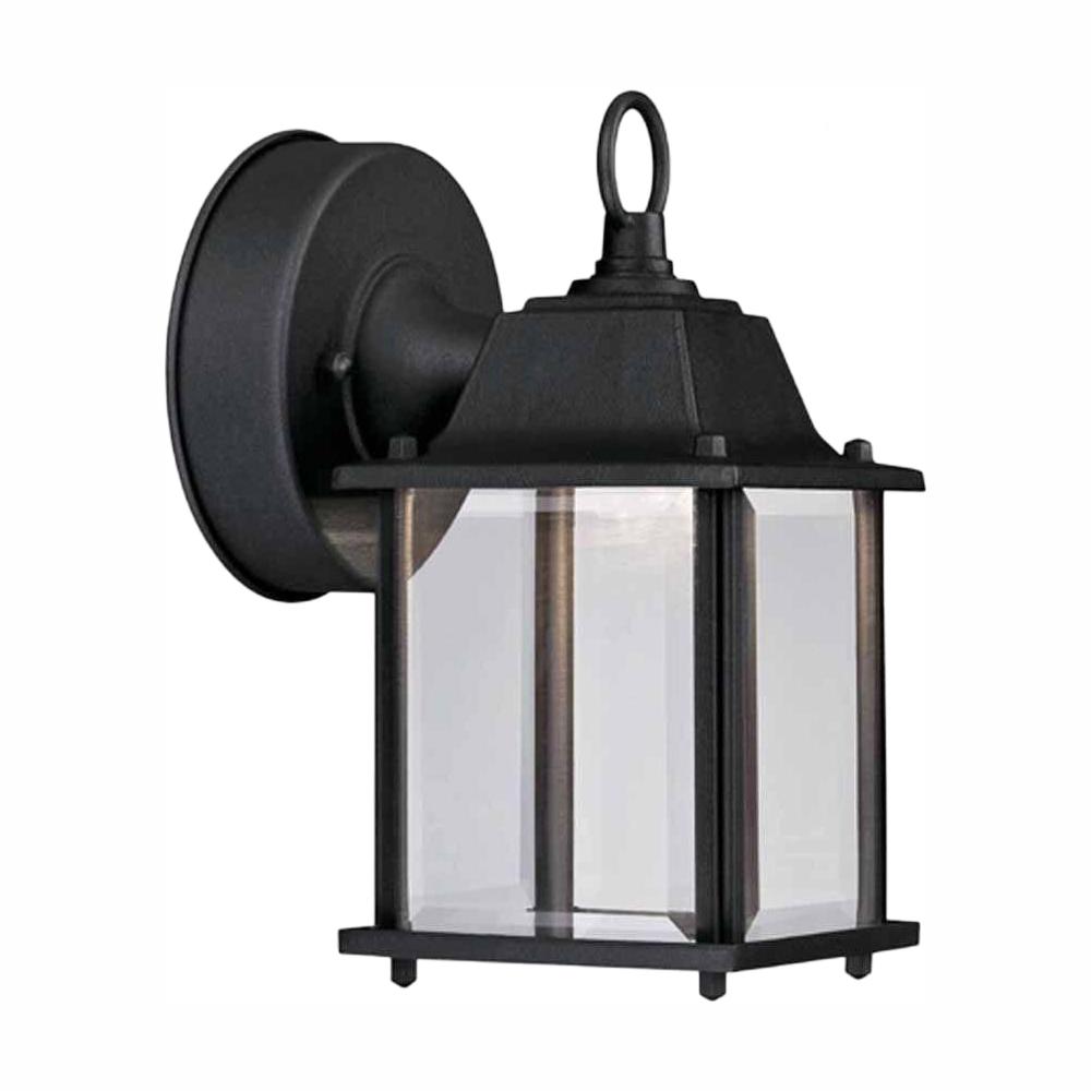 Black Integrated LED Outdoor Line Voltage Wall Sconce