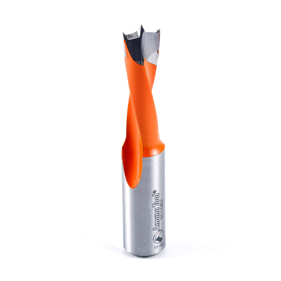 Amana 301082 Carbide Tipped Brad Point Boring Bit L/H 8.2mm Dia x 57mm Long x 10mm Shank