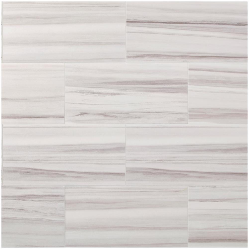 Daltile QuicTile 12 in. x 24 in. Horizon Marble Lappato Color Body Porcelain Locking Floor Tile (9.6 sq. ft. / case)