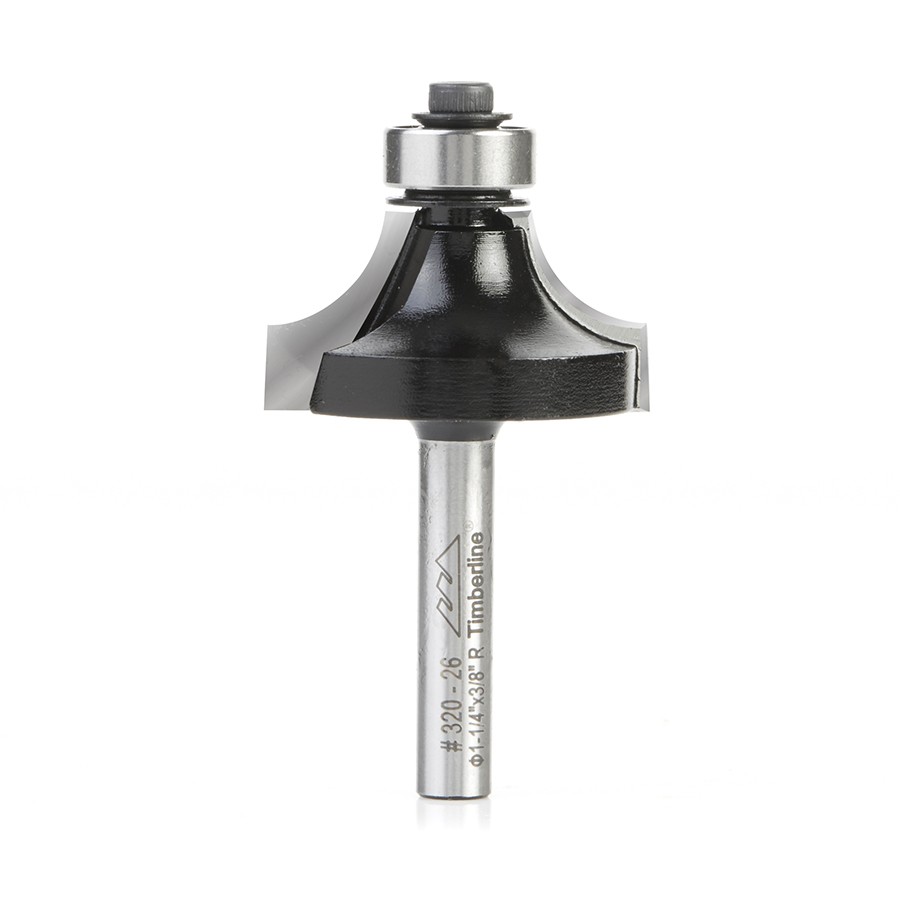 Timberline 320-26 Corner Round 3/8 Radius x 1-1/4 Dia x 5/8 x 1/4″ Shank with Ball Bearing