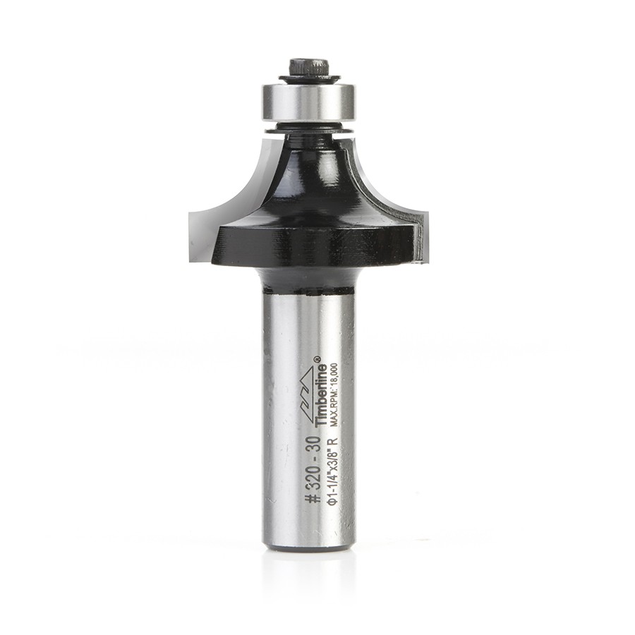 Timberline 320-30 Corner Round 3/8 Radius x 1-1/4 Dia x 5/8 x 1/2″ Shank with Ball Bearing