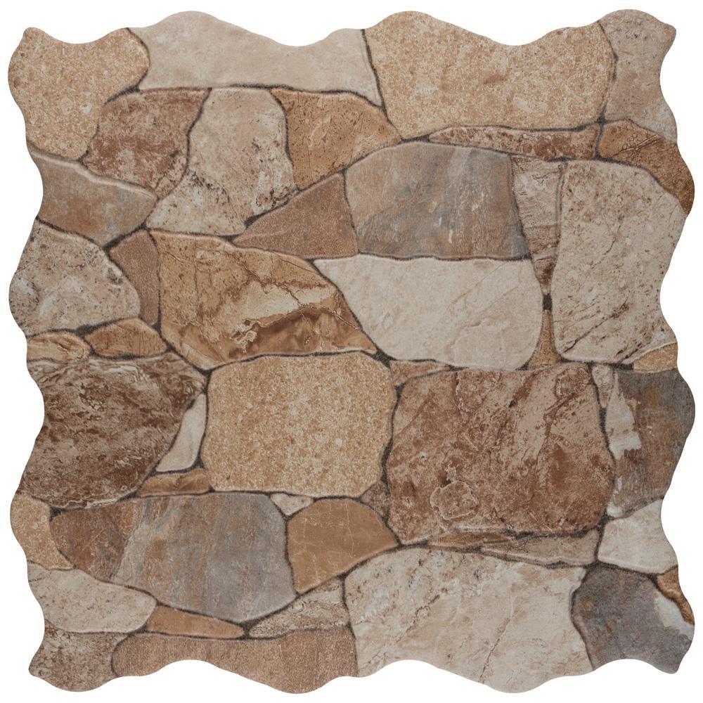 Merola Tile Attica Beige 16-7/8 in. x 16-7/8 in. Ceramic Floor and Wall Tile (14.15 sq. ft. / case)