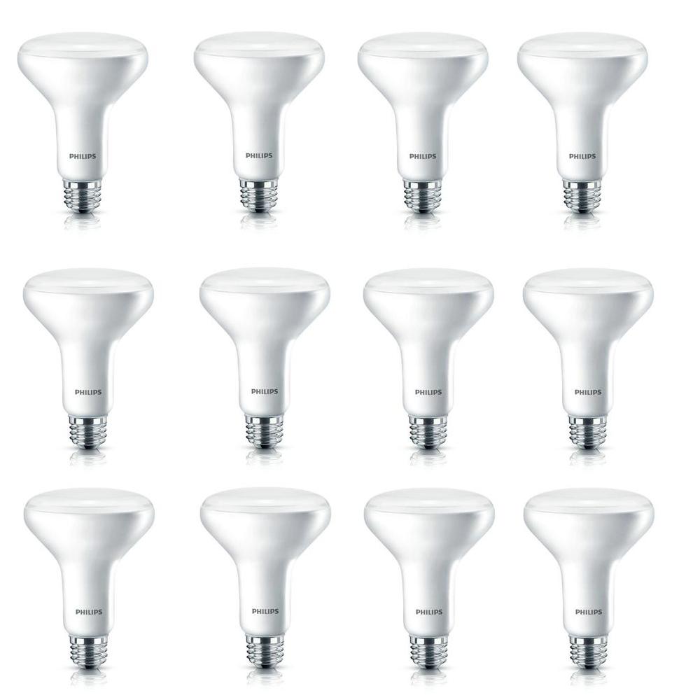 Philips 65W Equivalent Daylight BR30 Dimmable LED Flood Light Bulb (12-Pack)