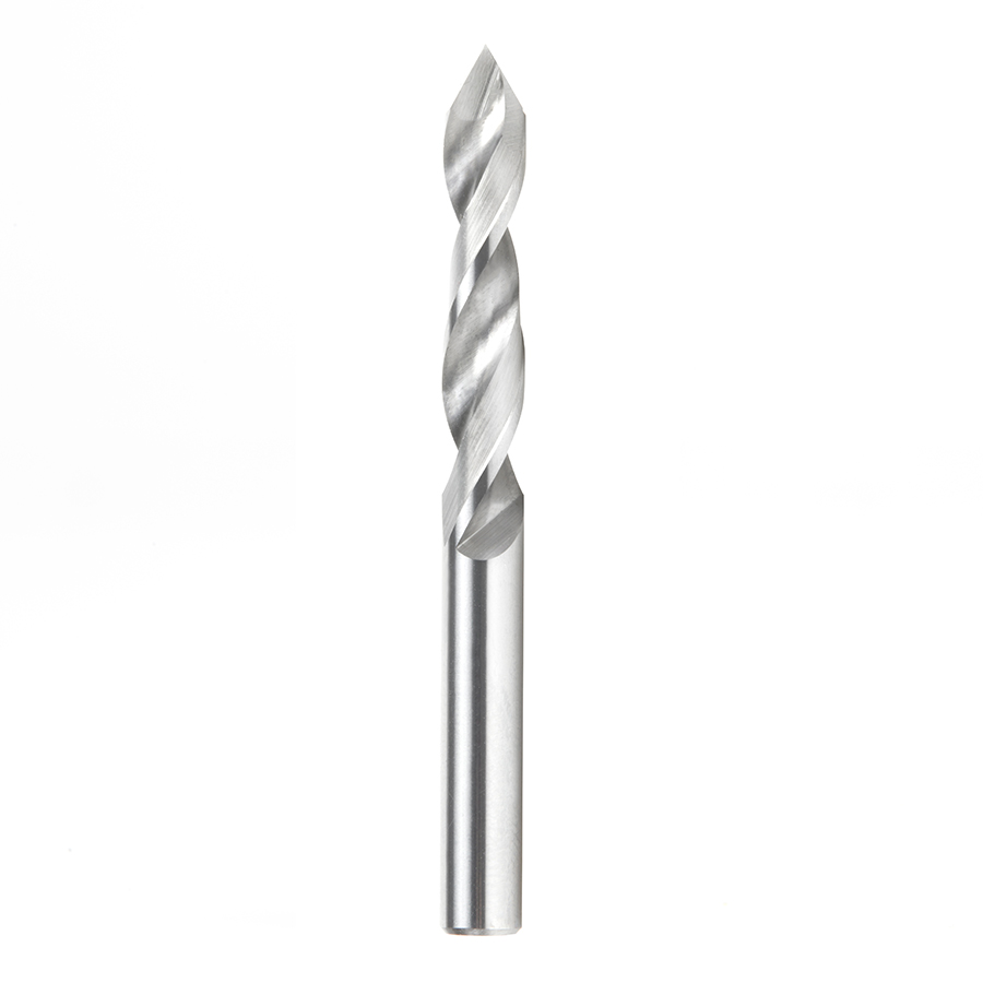 Amana 363007 Solid Carbide Drill Bit R/H 5mm Dia x 55mm Long x 5mm Shank