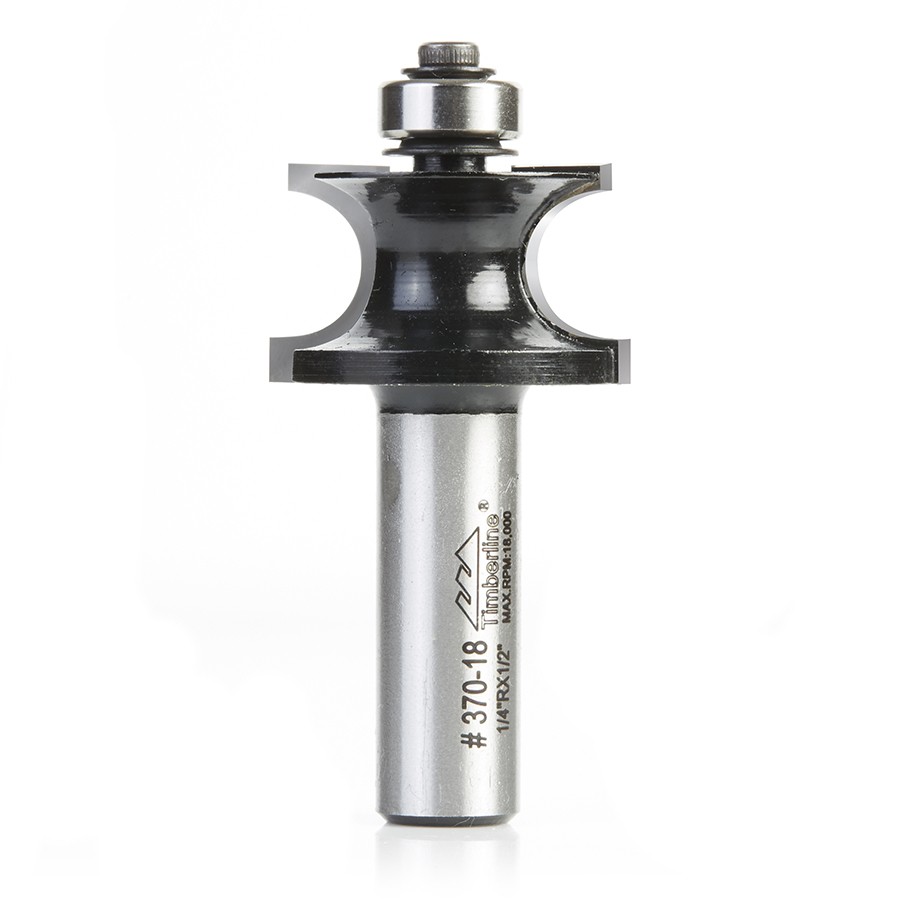 Timberline 370-18 Corner Edge Beading 1/4 Radius x 1-1/4 Dia x 3/4 x 1/2″ Shank with Ball Bearing