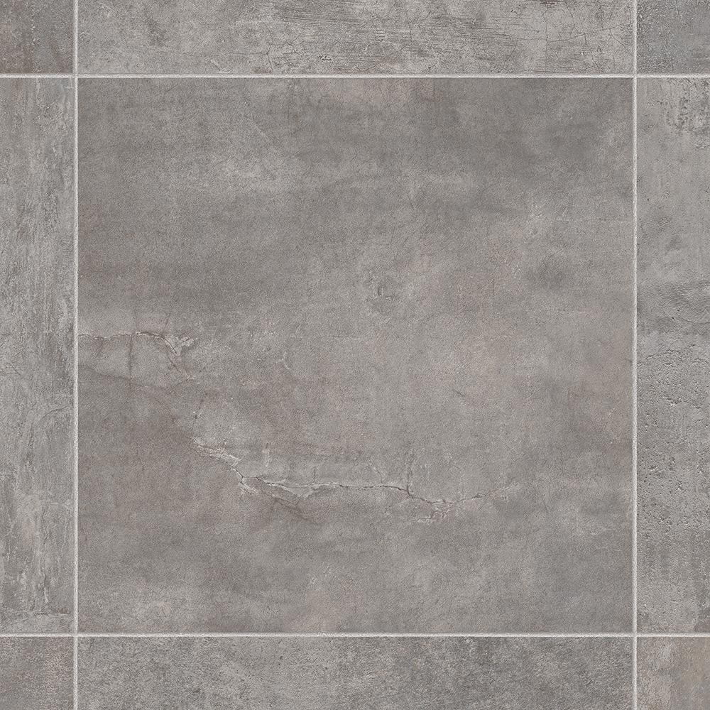 IVC Lonney Grey Residential Vinyl Sheet, Sold by 13.2 ft. Wide x Custom Length