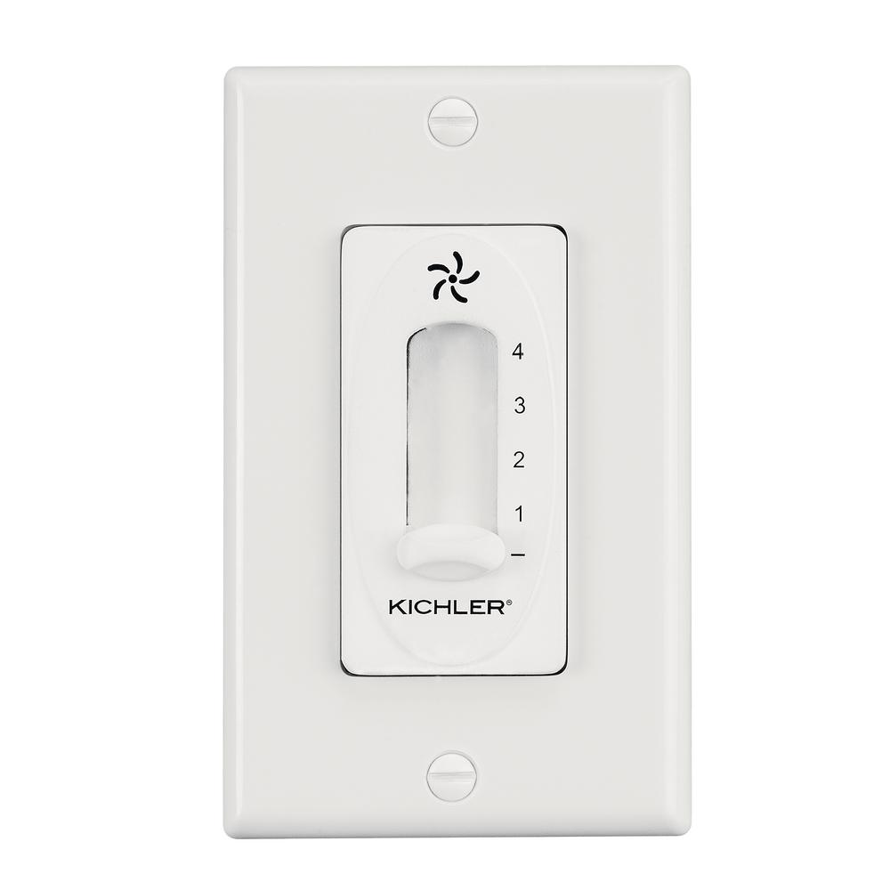 Independence 4-Speed Slide Fan Switch Control, White