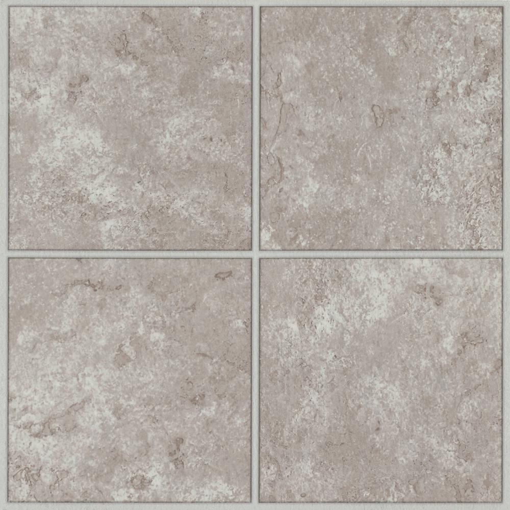 Armstrong Columbia Court White Taupe 12 in. x 12 in. Residential Peel and Stick Vinyl Tile Flooring (45 sq. ft. / case)