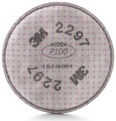 3M Advanced Particulate P-100 Replacement Filter w/ Odor Relief 2297