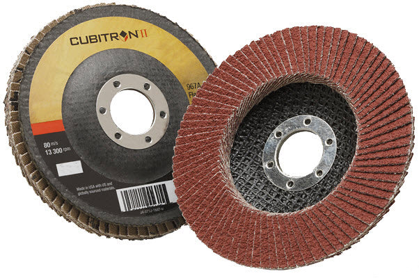3M Cubitron II Flap Disc 967A 4 1/2" Type 27 Grade 60+ 55606