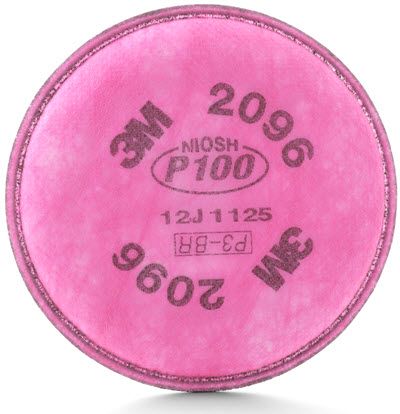 3M Particulate P100 Replacement Filter w/Acid Gas Relief 2096