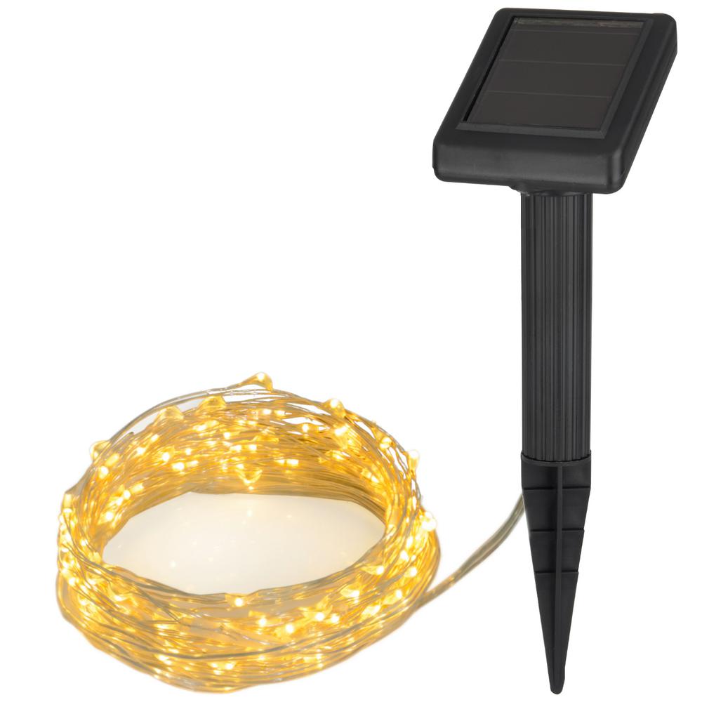 36 ft. 200-LED Solar Copper Integrated LED String Light