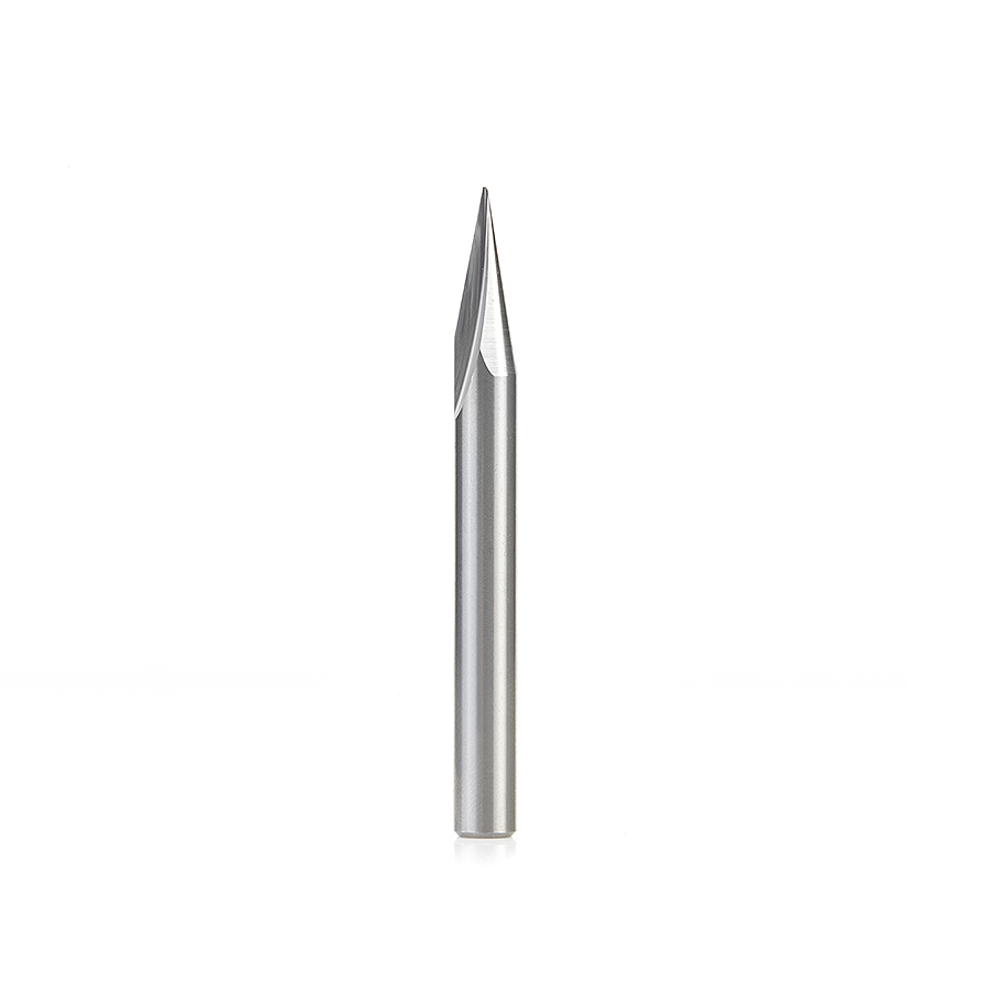 Amana 40784 Solid Carbide Carving Liner 22 Deg x 1/4 Dia x .648 x 1/4 Inch Shank x 1-Flute