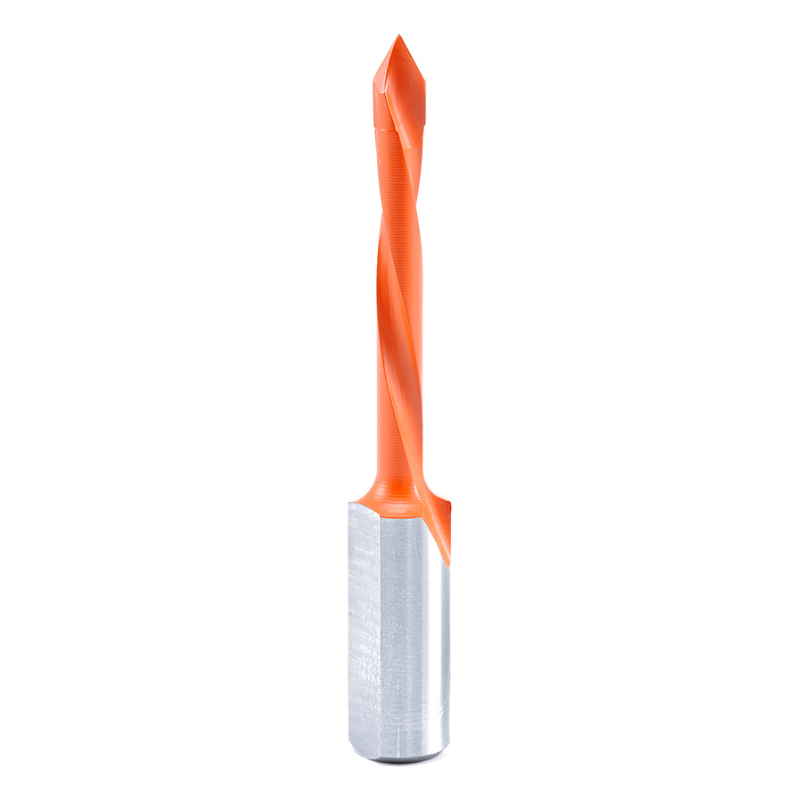 Amana 414005 Carbide Tipped Through-Hole Boring Bit L/H 5mm Dia x 70mm Long x 10mm Shank