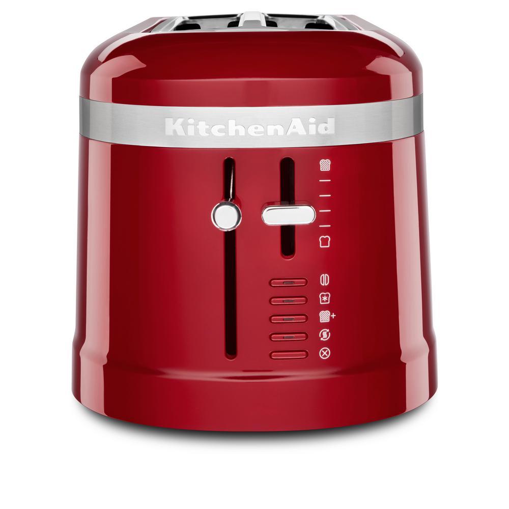 4-Slice Empire Red Long Slot Toaster with High-Lift Lever