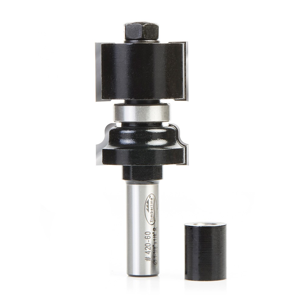 Timberline 420-60 Ogee Window Sash & Rail 1-3/8 Dia x 1-13/16 x 1/2″ Shank with Ball Bearing for 3/4 to 1-3/4″ Material