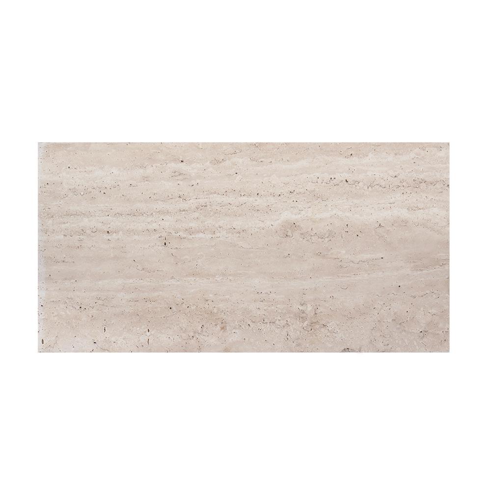 Jeffrey Court Travertine Beige/Cream 6 in. x 12 in. Honed Travertine Wall and Floor Tile (1 sq. ft. / pack)
