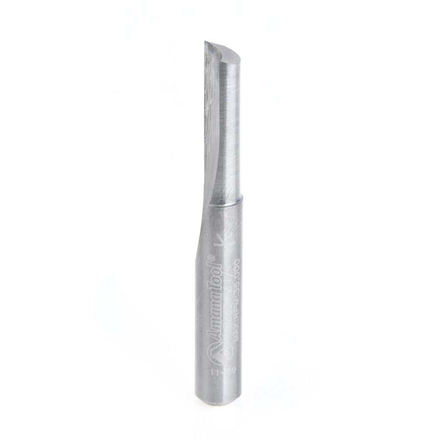 Amana 43508 Solid Carbide Single ‘O’ Flute Plastic Cutting 1/4 Dia x 3/4 x 1/4 Inch Shank